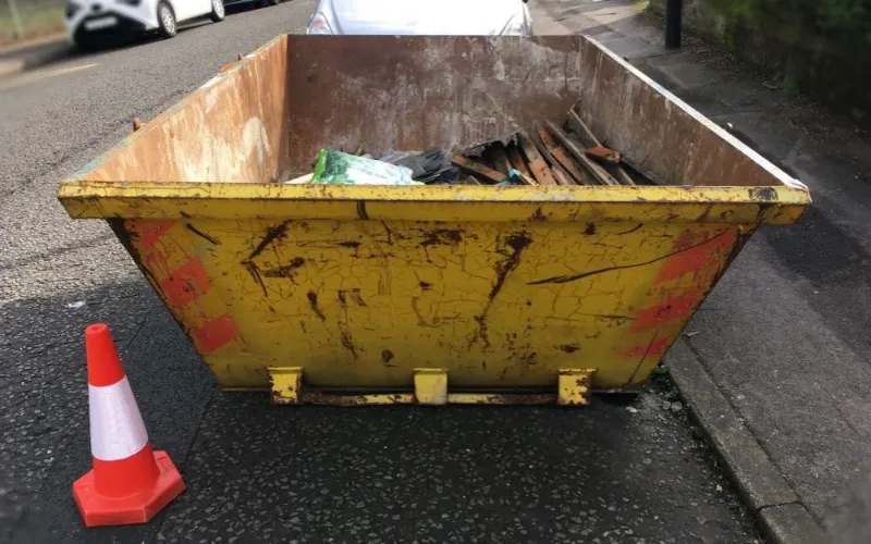 skip bin for trash