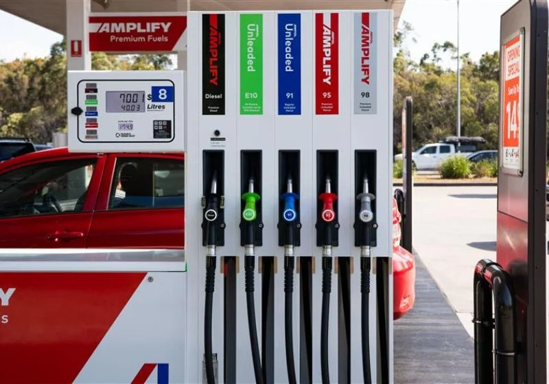 Petrol fuel gas station